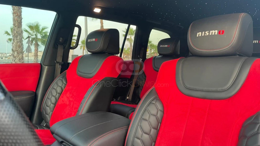 Metallic Grey Nissan Patrol Nismo 2020 for rent in Abu Dhabi 5